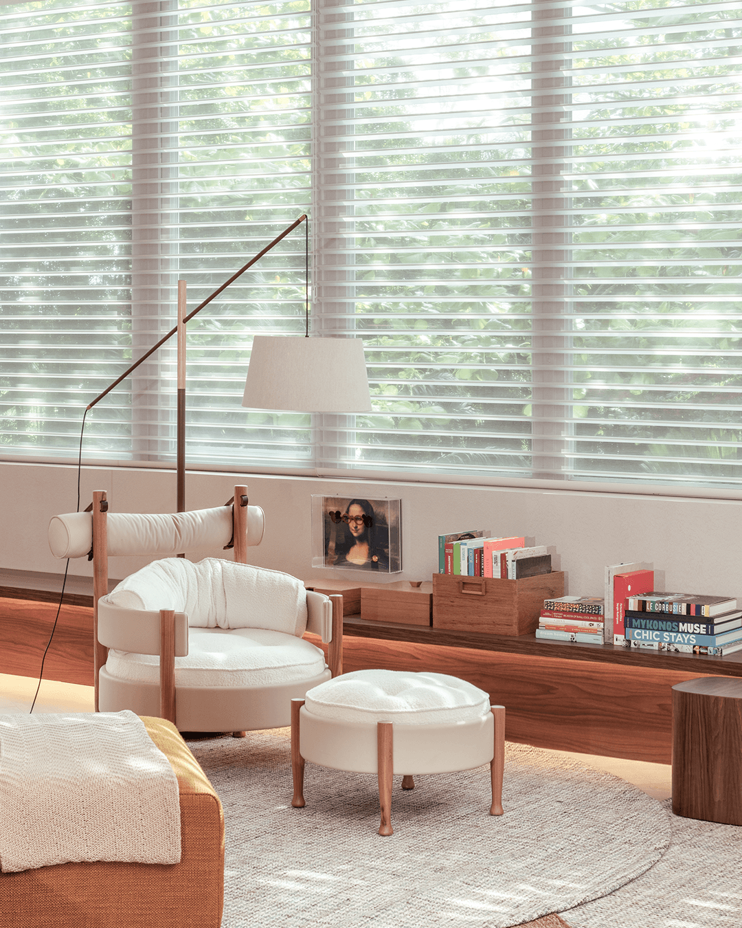 Silhouette Hunter Douglas — detalhe da proteção UV em ambiente residencial