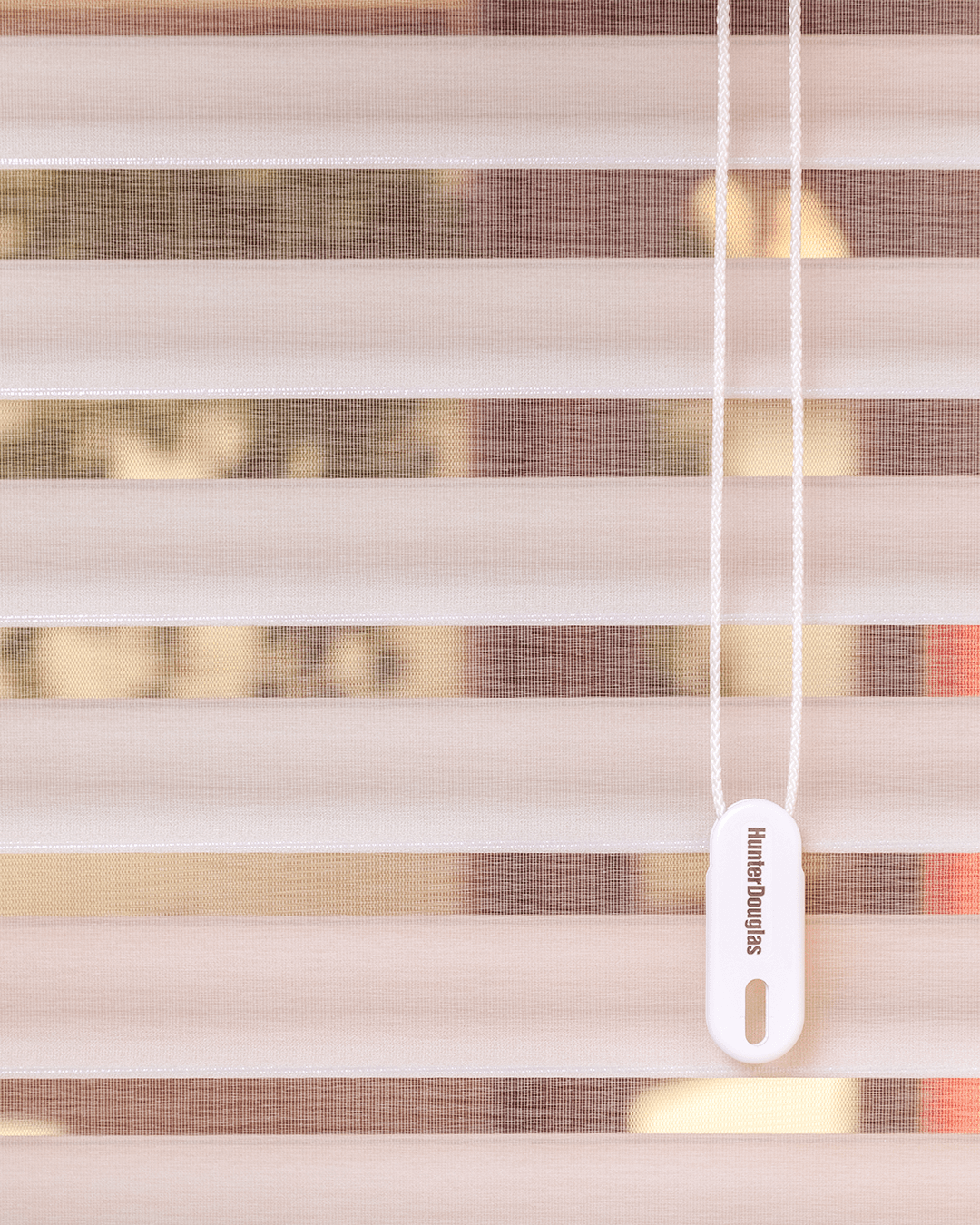 Silhouette Hunter Douglas — ambiente iluminado com luz difusa e privacidade total